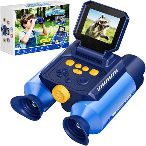 Binoculars for Kids with Night Vision - 48MP FHD Digital Camera Binoculars STEM Toy with 2.4" IPS Screen, 10X Optical Zoom, Rechargeable for 4-12 Years Old Boys & Girls, Outdoor Camping Birthday Gifts - Image 1