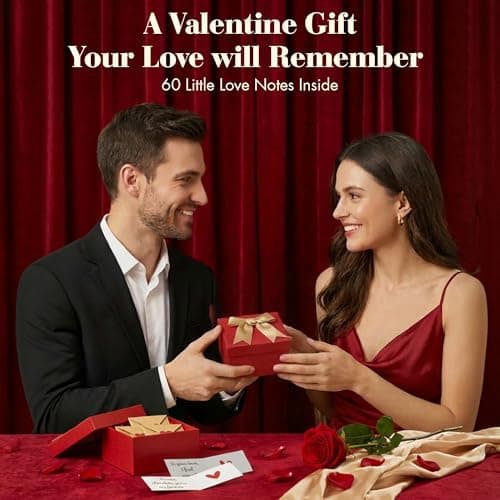 STOFINITY 60 Mini Love Notes With Envelopes - Personalized Valentines Day Gifts For Him, Her, Girlfriend - DIY Valentines Gift For Husband, Wife, Men, Women - Boyfriend Gifts for Birthday, Anniversary - Thumbnail 3