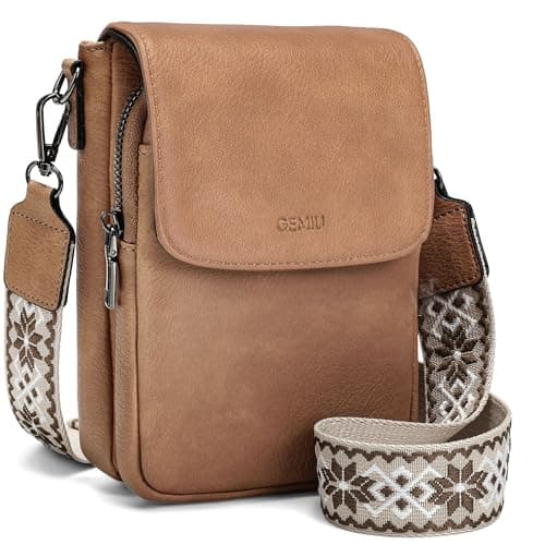 GEMIU Crossbody Phone Purse Small Crossbody Bags for Women Rfid Wallet Purse for Women Apricot - Image 1