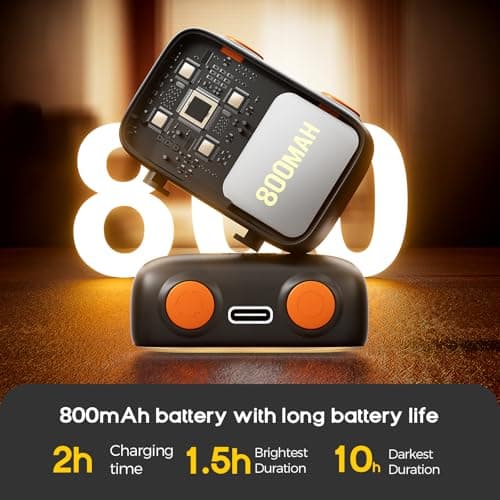 LED Fill Light for DJI OSMO Pocket 3, 800mAh Rechargeable Auxiliary LED Lighting with 6500K 3 Color Temperature and Levels Adjustable, DJI Pocket 3 Accessories Fill Light for Vlog Video Recording - Thumbnail 5