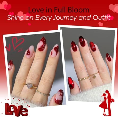 modelones Red Gel Nail Polish Set 6 Colors Burgundy Cherry Dark Red Cat Eye Glitter Color Changing 2026 Spring Hema&TPO Free Gel Polish Kit with Magnet Soak Off Nail Art DIY Gifts - Thumbnail 3