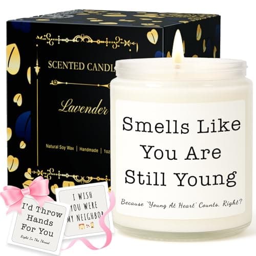 Gifts for Women, Birthday Gifts for Women, Unique Friendship Christmas Gift for Mom, Womens, Best Friend, Her, Sister, Bestie, Funny Lavender Scented Candles with Replaceable Stickers Gift Ideas - Image 1