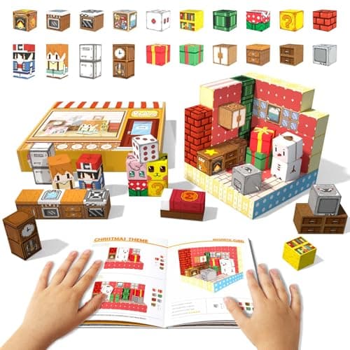 Payleeg Multiple Styles Magnetic Blocks, Magnetic Cubes Travel Set Kids Ages 4-8 8-12, Magnet Building Blocks Sensory Montessori STEM Kids Toys for 3 4 5 6 7 8 Year Old Girls Birthday Gifts - Image 1