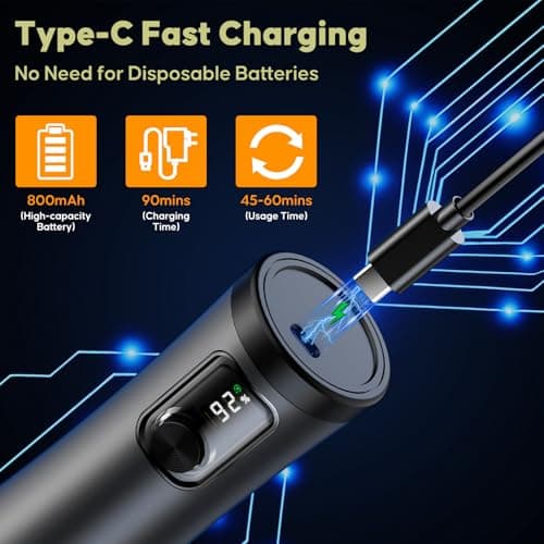 Electric Salt and Pepper Grinder Set - Rechargeable Salt Grinder with Led Power Display - Automatic Pepper Grinder with Storage Base - Pepper Mill with Light for Kitchen - Thumbnail 2