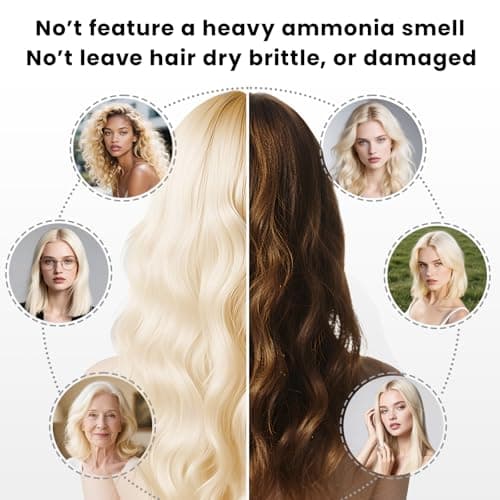 Hair Bleach, Professional Grade Bleach for Hair, Mild Bleach Powder Quickly Remove Hair Color for Hair Highlights & Lightening-A (45g /1.5 oz) - Thumbnail 2