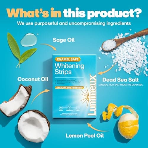 Lumineux Teeth Whitening Strips - 35 Treatments (6 Months) – Peroxide Free - Enamel Safe for Whiter Teeth - Whitening Without The Sensitivity - Dentist Formulated - Sensitivity Free - Thumbnail 4