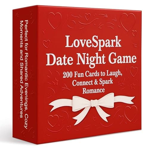 Happytalk LoveSpark 5-in-1 Date Night Game for Couples - 200+ Conversation Cards & Fun Challenges for Deep Connection | Couples Card Game for Adults with Scratch-Off Rewards | Romantic - Image 1