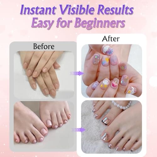 12 Colors Nail Art Pens Set, 0.5mm Fine Tip Nail Polish Markers, Quick Dry Waterproof Acrylic Paint Pens for Gel Design Abstract Lines Doodle, Mistake-Proof DIY Manicure Kit Beginners Teens Women - Thumbnail 3