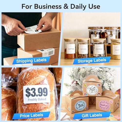 Hoorola Bluetooth Thermal Label Printer, Wireless 4x6 Shipping Label Printer for Small Business & Shipping Packages, Support iPhone, Android, Windows, macOS, Work for Amazon, Ebay, Shopify, Etsy, USPS - Thumbnail 6