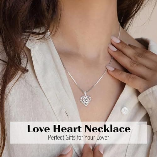 Sistble Bestie Valentines Day Gifts for Women, Best Friend Necklace Gifts Teen Gift Trendy Stuff Heart Necklaces for Bestie Love You Necklace Birthday Gift Friendship Relationship Jewelry - Thumbnail 3