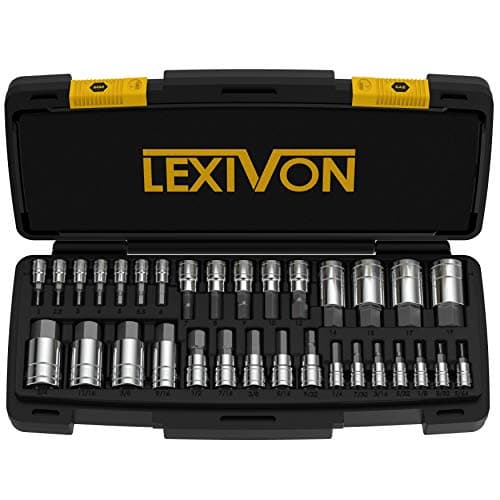 LEXIVON Master HEX Bit Socket Set, Premium S2 Alloy Steel | Complete 32-Piece, SAE and Metric Set | Enhanced Storage Case (LX-144) - Image 1