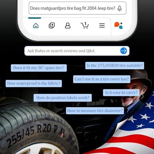 MATGUARDPRO Tire Storage Bags for Cars, Portable Tire Tote for Seasonal Tire Change, Handle for Easy Transportation, Universal Spare Tire Covers Fit 21–32 Inch Diameter Tires, Set of 4, Black - Thumbnail 5