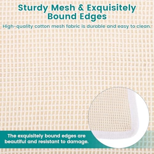 Dntorx 6Pcs Durable Cotton Mesh Laundry Bags for Delicates, 12×16in+16*20in+20*24in Breathable Laundry Mesh Wash Bags with Sturdy Zipper for Delicates, Clothes, Pants, Underwear, Bra, Socks (M+L+XL) - Thumbnail 4
