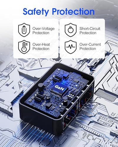 220W GaN Charger Hub, 12 Port USB C Charging Station with PD 65W - Thumbnail 4