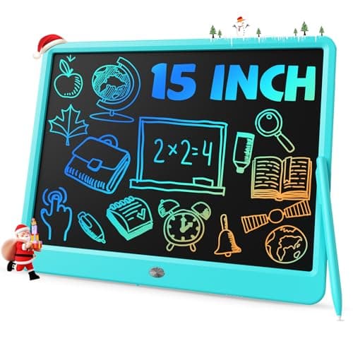 TEKFUN LCD Writing Tablet for Kids, Teen Girl Boy Gifts Ideas, Educational Toys for Boys 8 7 6 5 4 3 Year Old, Drawing Board for Kids Adults (15in Blue)