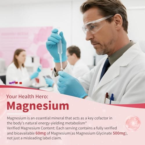 2 Pack Potassium Magnesium Gummies, Sugar Free Potassium Supplement Magnesium Glycinate 500mg, Ashwagandha, Vitamins D3, C, B6, Calcium & Zinc for Sleep, Leg Cramps & Muscle Relaxation-120 Count - Thumbnail 6