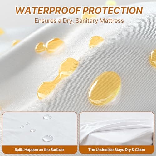 2-Pack Fitted Bassinet Sheets for Baby Girl Boy - Soft Waterproof Breathable Bassinet Mattress Protector, Compatible with Hourglass, Moses Basket, and Oval & Standard Rectangle Bassinet Mattresses - Thumbnail 3