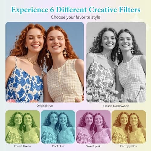 Trunsif Mini Camera - 2K Mini Digital Camera with 16GB Card, Long Battery Life,Travel Vlog & Photo Shooting Anytime,Fashion Accessories, Necklace & Keychain Camera, Gifts for Friends and Women,White - Thumbnail 5