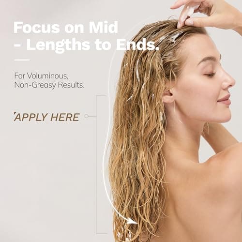 DORPANG Deep Conditioner for Damaged Hair, Hair Mask Keratin Treatment with KeraMatch™, Repairs Split Ends Moisturizing & Volumizing, Lightweight Color Safe Formula 12 fl oz - Thumbnail 3