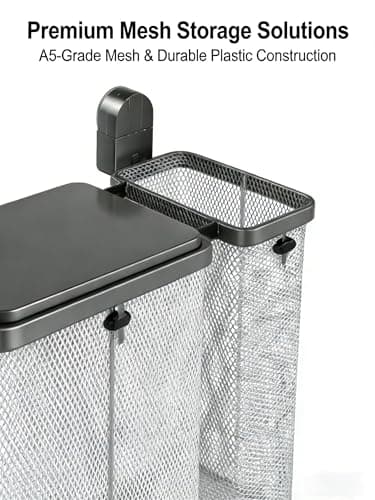 Wall Mounted Laundry Hamper, No Drilling Foldable Dual Compartment with Breathable Mesh, Large Capacity Detachable Laundry Bags for Small Apartments, Dorms & Bathrooms, Space-Saving Heavy-Duty - Thumbnail 2