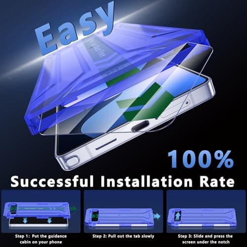 YWXTW 2 Pack Matte Screen Protector for Samsung Galaxy S26 Ultra + 1 Set Camera Lens Protector, [Smooth as Silk] [Fingerprint Unlocking] Anti Glare Anti Fingerprint Tempered Glass Screen - Thumbnail 3