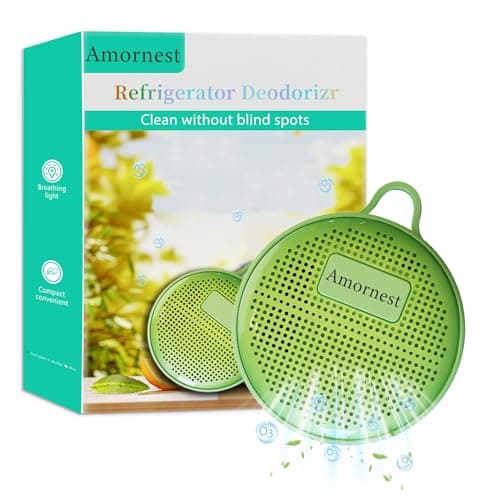 Refrigerator Deodorizer Odor Eliminator, Last for 10 Yeas Fridge Deodorizer Compact Fridge Freshener Deodorizer More Effective Than Baking Soda Bamboo Air Purifying Bags,Grass Green - Image 1