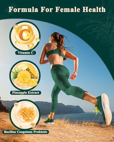 Zenvorica Premium Feminine Balance Gummies for Women - Hawaiian Pineapple pH Balance Probiotic Gummies for Odor and Flora Wellness, Immune Support, Vegan, 60 Count - Thumbnail 5