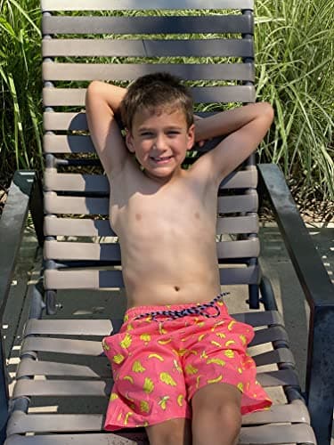 Cozople Boys Swim Trunks Size 10-12 Funny Banana Graphic Compression Liner Bathing Suit Swimwear Summer Quick Dry Boxer Brief Liner Beach Board Shorts for Casual Homewear Swimsuit - Thumbnail 2