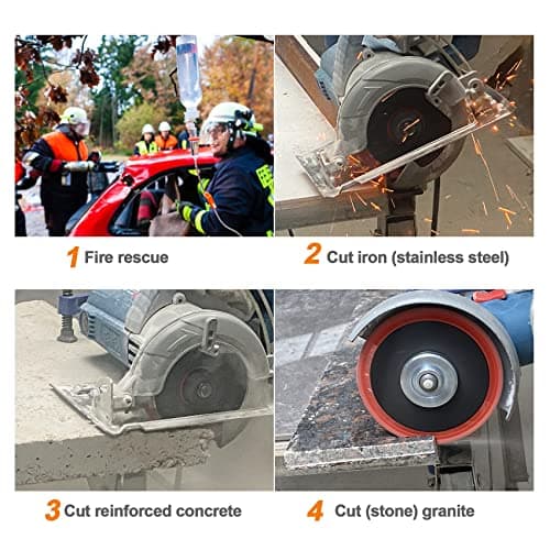 Metal Cutting Diamond Blade 9"- BRSCHNITT 230mm All-Purpose Diamond Saw Blade for Rebar Sheet Metal Angle Iron Stainless Steel Concrete. - Thumbnail 4