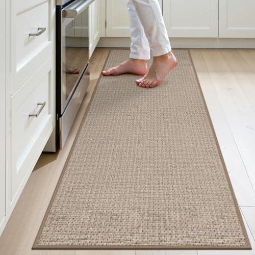 Ileading Non Slip Kitchen Runner Rug, Waterproof Anti Fatigue Cushioned Floor Mat for Kitchen, Dirt Resistant Durable Doormat with Rubber Backing for Laundry Hallway Entryway 23"x59" - Image 1