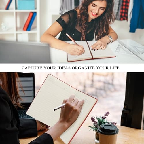 QDWXDEL Nurses Week Gifts,A5 Hardcover Leather Journal for Women - 200 Pages Premium Paper Notebook, Nurse Journal Notebook for School, Work (Nurse Red) - Thumbnail 5