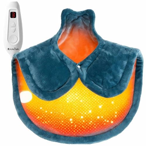 RAINOVA Heating Pad for Back,Neck and Shoulders, Electric Pad with 6 Heat Settings, Birthday Christmas Gifts for Women Men Mom Dad Elderly, Overheating Protection & ETL/UL Certified, Machine Washable - Image 1