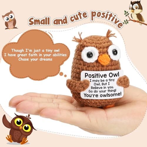 Owl Easter Basket Stuffers Gifts for Teens Daughter Son, Easter Basket Essentials Birthday Teacher Appreciation Mothers Day Graduation Emotional Inspirational Support Gifts for Friend Mom Coworkers - Thumbnail 2