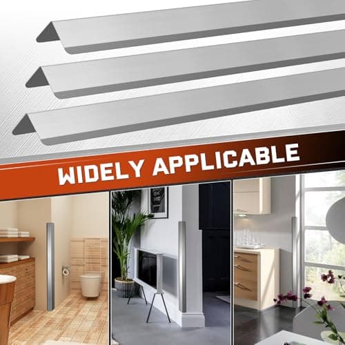 Zipcase Stainless Steel Wall Corner Guard 2 x 2 x 48 inch, Pack of 10 Metal Wall Corner Protector with 90-Degree Angle for Wall Protection and Decoration. - Thumbnail 5