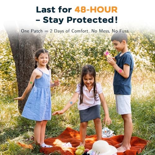 YARKOR Bug Bite Patches 48 Counts, Natural Itch Relief Stickers for Kids, Instantly Reduce Itching & Swelling After Bite - Prevents Scratching, Waterproof & Kid-Safe - Suction Tool Alternative - Thumbnail 6
