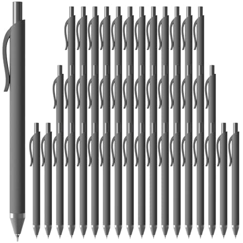 JIMMIDDA 44 Pack Gel Pens 0.7mm Black Ink Pen Set