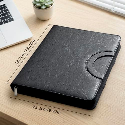 BRAVE ELK Zippered Padfolio Portfolio Binder, 40 Sleeves & Tablet Holder Case - Thumbnail 3