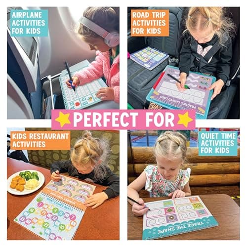 Hadley Designs Magic Grooved Writing Practice for Kids- Preschool Learning Activities, Letter Tracing for Kids Ages 3-5, Magic Book Handwriting Practice, Kindergarten Workbooks, Easter Gifts For Kids - Thumbnail 5