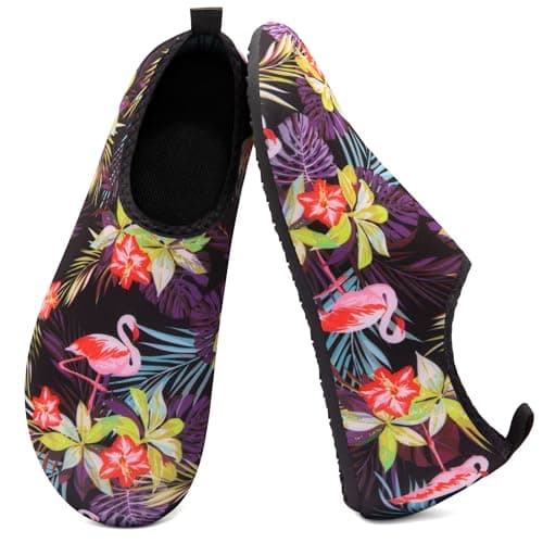Men Women Water Shoes Quick-Dry Aqua Socks Barefoot Slip-on Summer Slippers for Beach Swim Sport Surf Yoga Exercise Tropical - Image 1