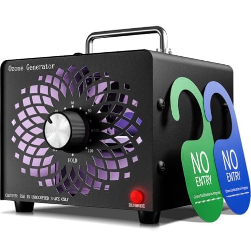 2026 Upgraded Ozone Generator, High Capacity Ozone Machine Odor Removal Up to 6000 Sq.Ft, for Car/Home/Smoke/Pet Odor, Black - Image 1