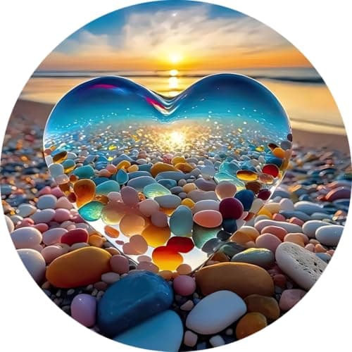 Stained Glass Window Hanging, Gifts Sun Catcher, Sun Catchers Indoor Window, Colorful Glass Panel,Suncatcher Room Decor,Gifts for Grandma Mom Wife,Aunt Birthday Gifts for Women 7.8in - Image 1