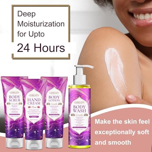 Spa Bath Sets for Women Gift,Stress Relief & Relaxing Body Wash Bath Set,Vanilla Home Spa Basket Gifts Set for Woman Mom Wife Her Sister,Unique Self Care Womens Gift ,Birthday Valentines Gifts Women - Thumbnail 4