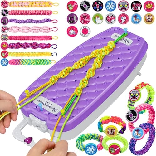 Dpai Friendship Bracelet Making Kit for Girls,DIY Arts and Crafts Toys,Jewelry String Maker Kit,The Best Birthday Gifts Ideas for Girls 6 7 8 9 10 11 12+ Years Old（Purple） - Image 1