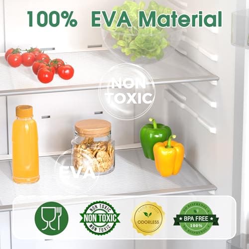 Drawer and Shelf Liner for Kitchen Cabinets, Non Adhesive Non Slip EVA Cabinet Liner Mat, Clear Waterproof Washable Cut to Size Shelf Liner for Pantry, Refrigerator, Desk and Storage, 12" x 120" - Thumbnail 3
