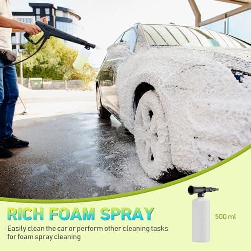Pressure Washer with Touch Screen, 5000PSIIMAX Power Washers with Foam Cannon, High Pressure Cleaning Machine for Cars, Fences, Patios, Decks and Driveway - Thumbnail 6