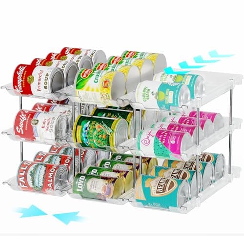 oylik Can Organizer for Pantry, 3 Tiers Can Storage Rack, up to 36 Cans Food Holders for Fridge, Cabinet and Pantry Organization - Image 1