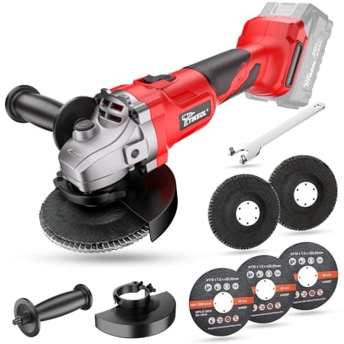 Tikeol 20V Cordless Angle Grinder for Matkita 20V battery（Only tool）- 4-1/2 inch Brushless Motor Cut-Off Tool Metal Cutting, Grinding & Polishing for DIY& Professional Use - Image 1