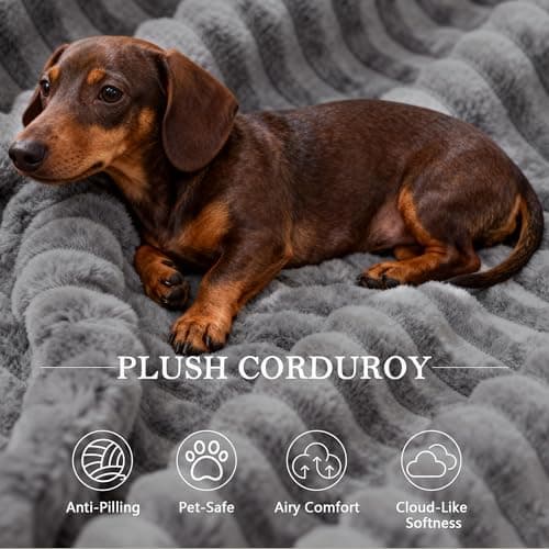 105’’ L-Shape Modular Sectional Sofa with Chaise, Convertible Cloud Couch, Corduroy Fabric & High-Density Memory Foam, No Assembly Required for Living Room (Grey, Right Facing Chaise) - Thumbnail 3