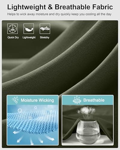 G Gradual Men's Athletic Running Shorts with Zipper Pockets Quick Dry 7"/ 5"/ 9" Workout Gym Shorts for Basketball Hiking(Olive,7XXL) - Thumbnail 6