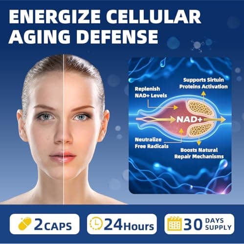 GREENPEOPLE Liposomal NAD Supplement for Women - NAD+ Supplement Nicotinamide Riboside w/Resveratrol, Quercetin & Liposomal Vitamin C for Skin - 60 CT - Thumbnail 5